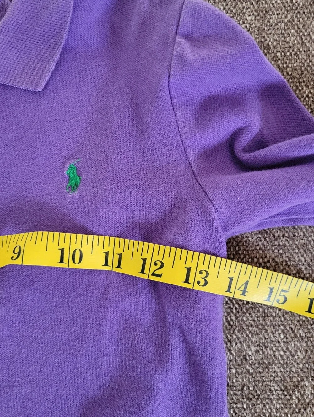 Ralph Lauren Purple Long Sleeve Polo Kids Size Medium 8/10